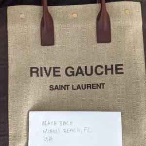 YSL RIVE GAUCHE N/S TOTE - LIKE NEW